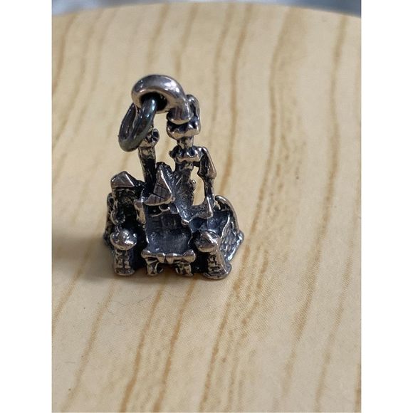 Castle Sterling Silver Jewelry Charm #fortress #palace #fairytale - Picture 6 of 6